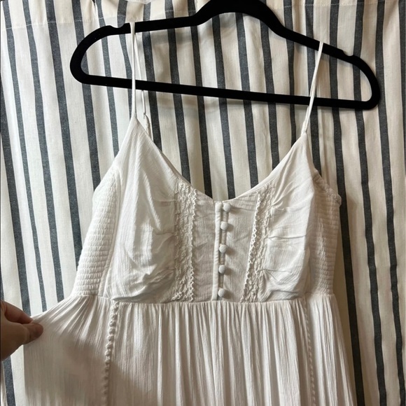 Motherhood maternity white boho maternity dress. Never worn. Medium - Picture 5 of 10